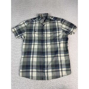 KÜHL Shirt Mens Medium Multicolor Plaid Short Sleeve Blend Button Up Outdoor